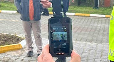 Sinop'ta trafik polislerine yaka kamerası dağıtıldı