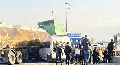 Şırnak'ta okul servisi tankerle çarpıştı: 13'ü öğrenci 14 yaralı