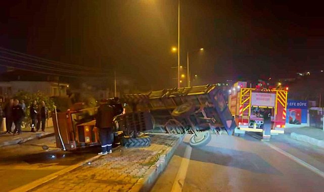 Söke'de traktör devrildi: 1 yaralı