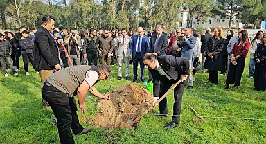 Sultanhisar'da fidanlar toprakla buluştu