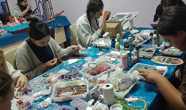 Sultanhisar'da yurtta kalan öğrenciler, yeteneklerini keşfediyor
