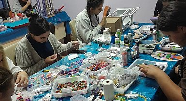 Sultanhisar'da yurtta kalan öğrenciler, yeteneklerini keşfediyor