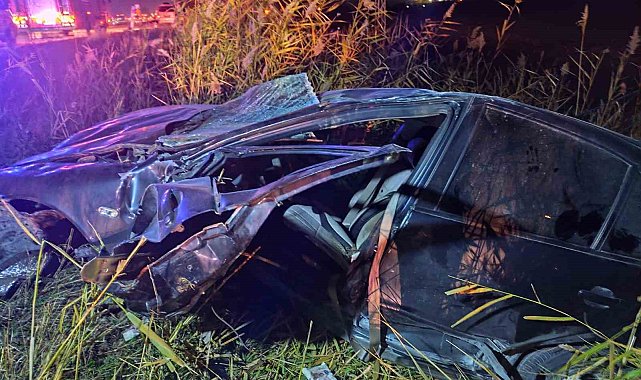 Takla atan otomobil hurdaya döndü: 1 yaralı