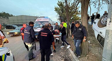 Takla atan otomobil hurdaya döndü: 1 yaralı