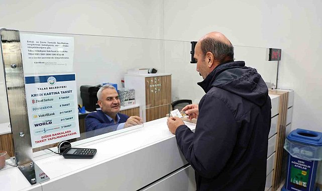 Talas Belediyesi'nde hafta sonu vezneler açık