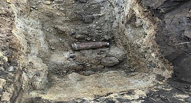 Tarlada bulunan top mermisi imha edildi