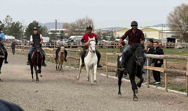 Tavşanlı'da Rahvan At Yarışları büyük ilgi gördü
