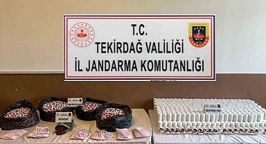 Tekirdağ'da dev uyuşturucu operasyonu: 55 bin sentetik ecza ele geçirildi