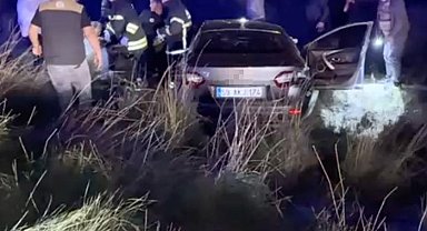 Tekirdağ'da otomobil şarampole yuvarlandı: 1 ölü, 1 yaralı