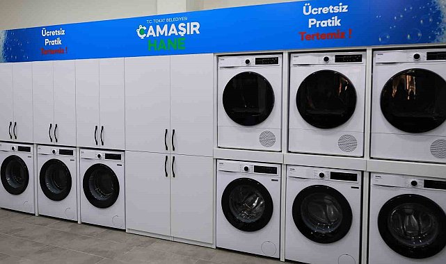 Tokat Belediyesi'nden yaşlılar, öğrenciler ve kimsesizler için ücretsiz çamaşır yıkama desteği