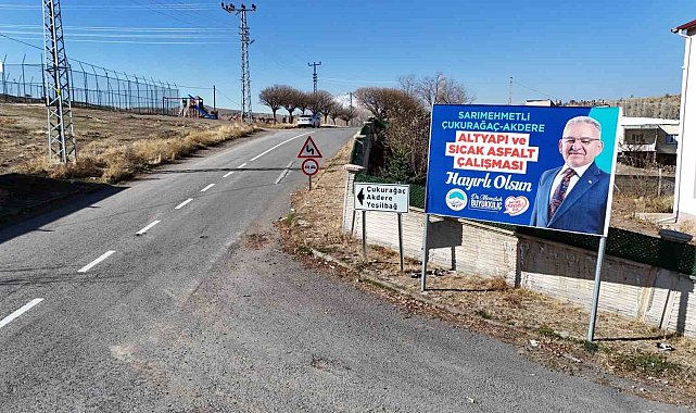 Tomarza'da 3 mahallenin ana yollarının sıcak asfaltı tamamlandı