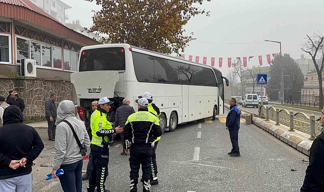 Tur otobüsünün ters yön hatası pahalıya mal oldu