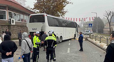 Tur otobüsünün ters yön hatası pahalıya mal oldu
