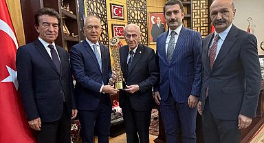 Türkiye Bisiklet Federasyonu'ndan Bahçeli'ye ziyaret