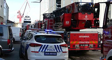 Tuzla'da yat üretim tesisinde korkutan yangın