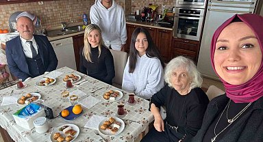 Uzun Mehmet MTAL'den emekli öğretmene vefa ziyareti