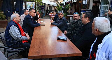 Vali Akbıyık ve Rektör Kaçar tarihi Arasta esnafını ziyaret etti