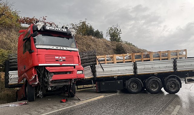 Yağışlı hava kazayı beraberinde getirdi