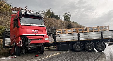 Yağışlı hava kazayı beraberinde getirdi