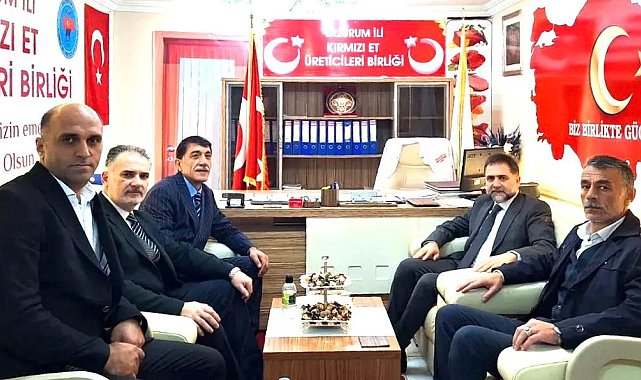 Yakutiye Belediye Başkanı Uçar, Kırmızı Et Üreticileri Birliği'ni ziyaret etti