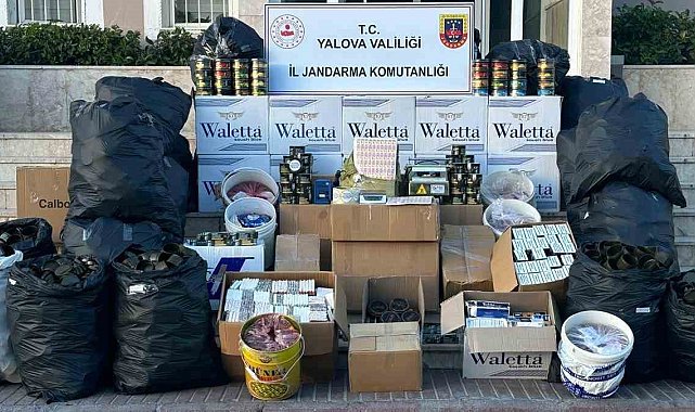Yalova'da jandarmadan kaçak tütün operasyonu