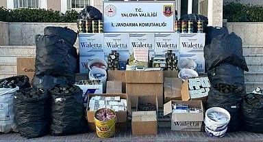 Yalova'da jandarmadan kaçak tütün operasyonu