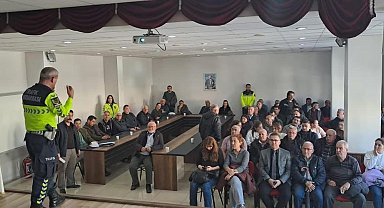 Yatağan'da servis sürücülerine eğitim