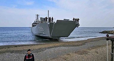 Yeni Tip Çıkarma Gemisi Ç-159 Yalova kıyısında test edildi