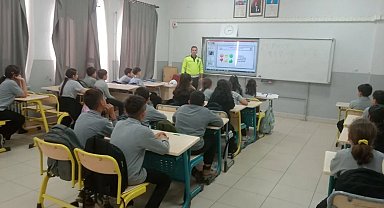 Yenipazar'da öğrencilere trafik eğitimi verildi