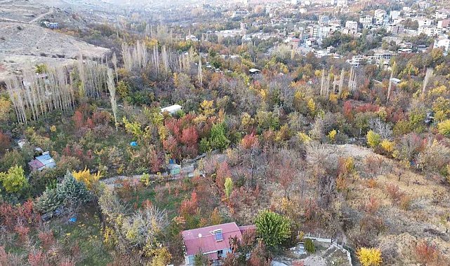 Yeşilyurt'ta sonbaharda kartpostallık görüntüler ortaya çıktı
