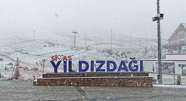 Yıldız Dağı beyaz gelinliğini giydi, kayak merkezi havadan görüntülendi