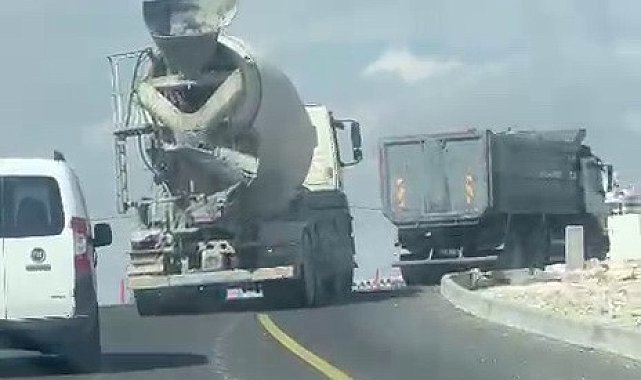 Yola beton dökerek ilerledi