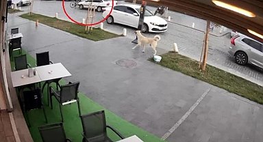 Yolun karşısına geçmek isteyen bisikletliye otomobil çarptı: 1 yaralı