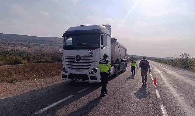Yük taşıyan araçlara sıkı denetim