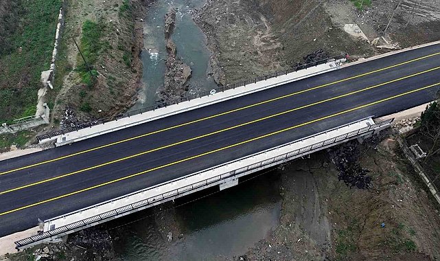 20 mahalleyi birbirine bağlayan köprüde yenileme çalışmaları sona geldi
