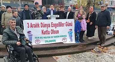 3 Aralık Dünya Engelliler Günü mesajlarını ıslık diliyle verdiler