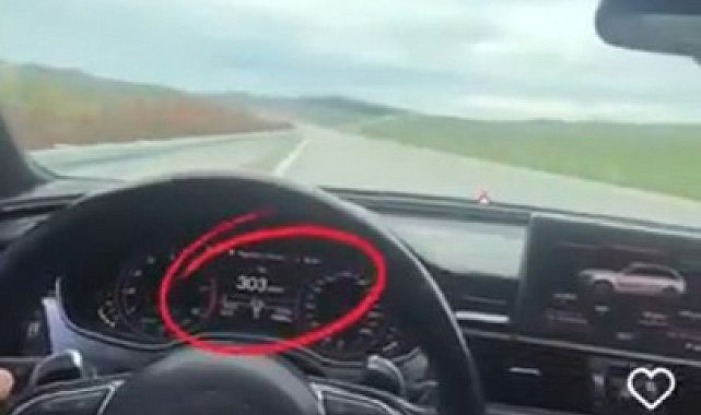 307 kilometre hızı görüp kendisini çekti, jandarma enseledi