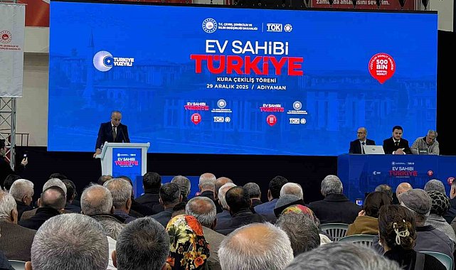 500 Bin Sosyal Konut Projesi ilk kurası Adıyaman'da çekildi