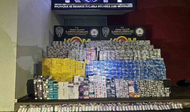 Adana'da 16 bin paket kaçak sigara ele geçirildi