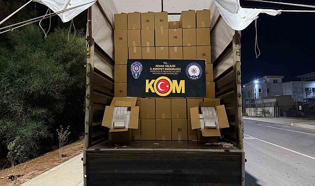 Adana'da 7 milyon 820 bin TL'lik makaron ele geçirildi: 4 tutuklama