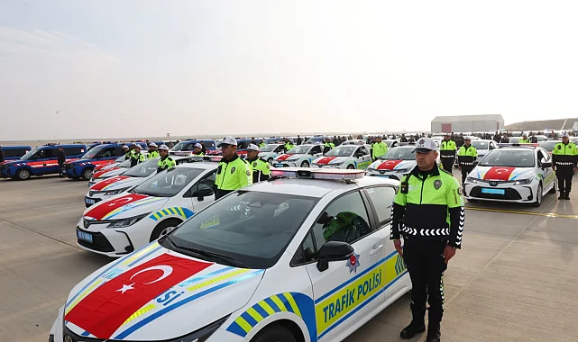Adıyaman'da güvenlik gücü artıyor! 116 yeni araç hizmete alındı