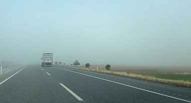 Afyonkarahisar'da sisli hava etkili oldu