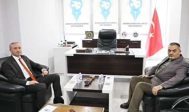 Ağrı'da Milli Eğitim Müdürü Kökrek'ten Ortadoğu Gazeteciler Cemiyeti'ne ziyaret