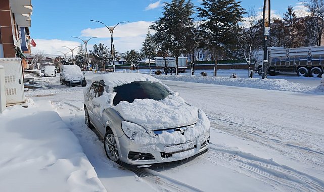 Ahlat'ta kar yağışı: 20 köy yolu ulaşıma kapandı