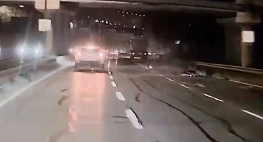 Alkollü kamyon sürücünün kuryenin ölümüne neden olduğu o anlar kamerada