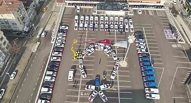 Amasya'da emniyet ve jandarma teşkilatına 71 yeni araç