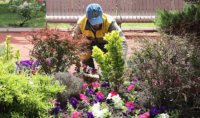 Ankara Keçiören'de seradan parklara uzanan yeşil yolculuk