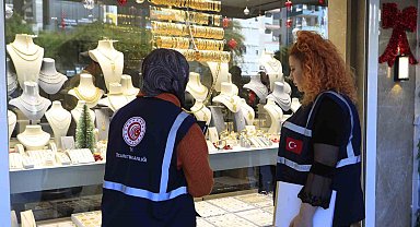 Antalya Ticaret İl Müdürlüğü ekiplerinden kuyumcu ve emlakçılara denetim