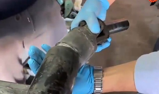 Antalya'da otomobilin şaftına gizlenmiş 17 kilogram metamfetamin ele geçirildi