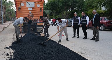 Antalya'da altyapı sonrası asfalt seferberliği